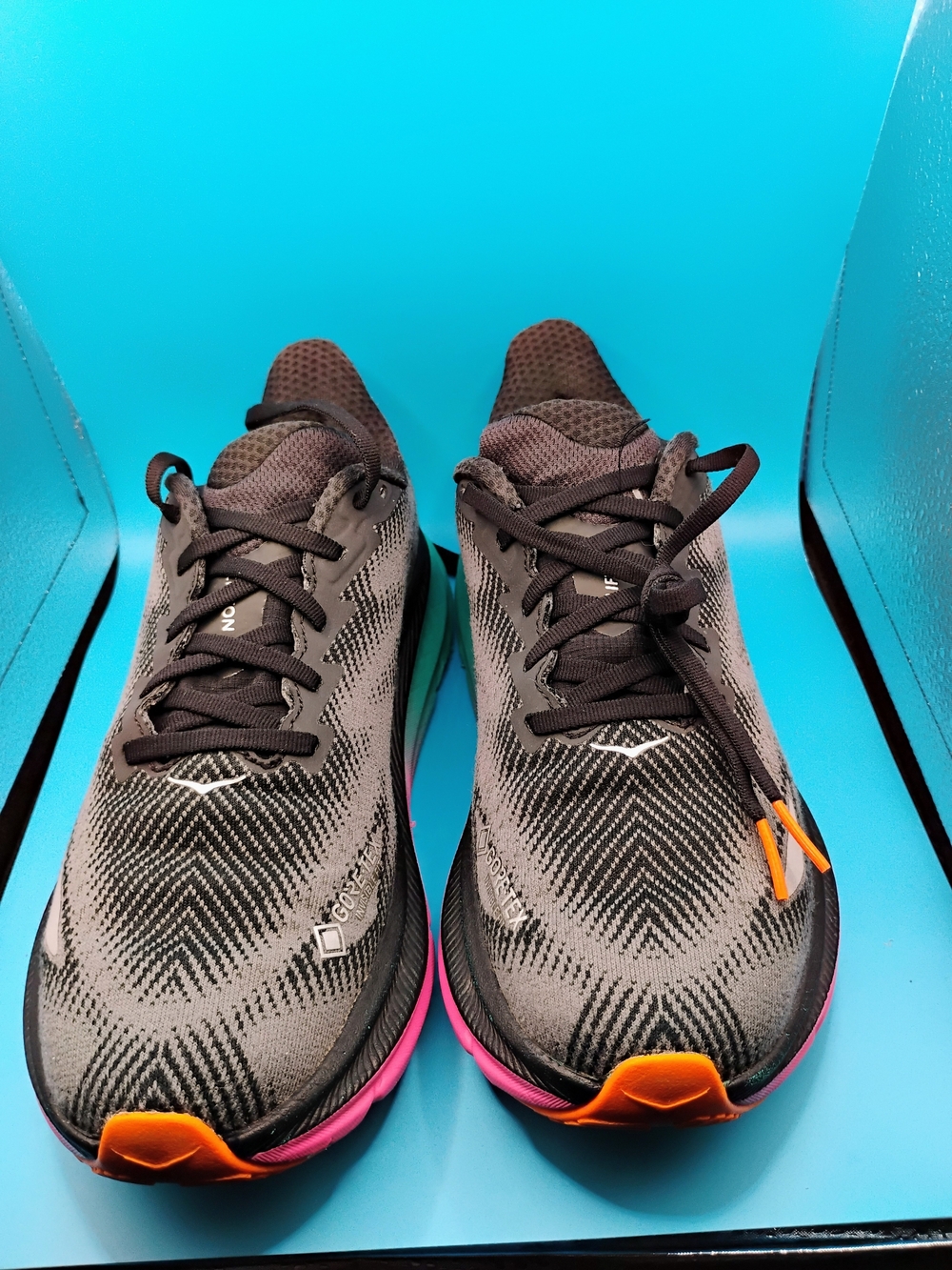 Women's Hoka Running Shoes with Orange Accents